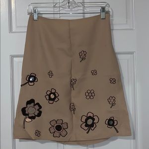 Moschino Floral Embroidered Pencil Skirt